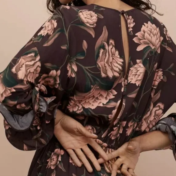 H&M × Johanna Ortiz Floral Maxi Dress Size Medium BLOGGER FAVE - Picture 13 of 16